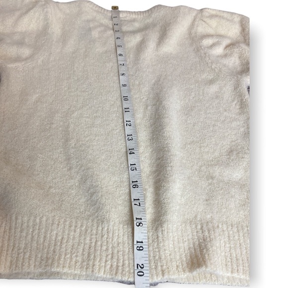 The Reeds Women's Ivory Short Sleeve Sweater Size Small - Picture 5 of 7